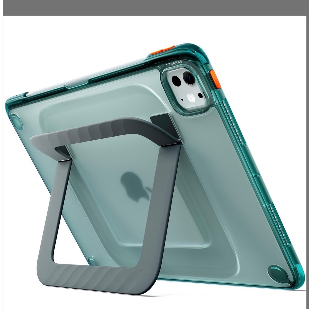 Torras K3 Neo iPad Pro 13 Inch Case Translucent Teal Slim Kickstand Cover